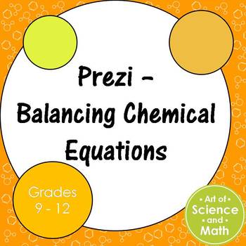 Preview of Prezi - Balancing Chemical Equations - Distance Learning