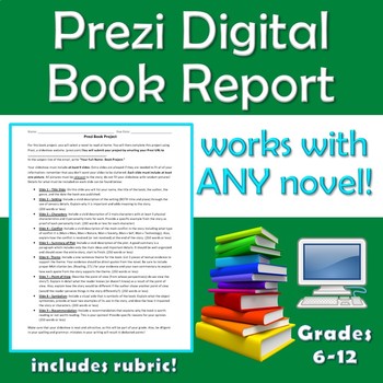 Preview of Prezi Digital Book Report