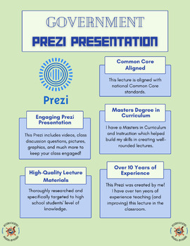 Preview of Prezi Presentation: Congress and the Legislative Branch