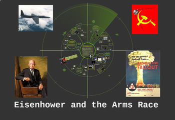 Preview of Prezi Presentation - "Eisenhower and the Arms Race" w/Guided Notes Worksheet