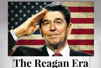 Preview of Prezi Presentation - "The Reagan Era" with Guided Notes Worksheet