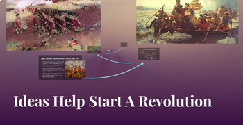 Preview of Prezi Presentation - "Ideas Help Start A Revolution" with Guided Notes Worksheet