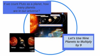 Preview of Prezi: Using Nine Planets to Multiply by Nine