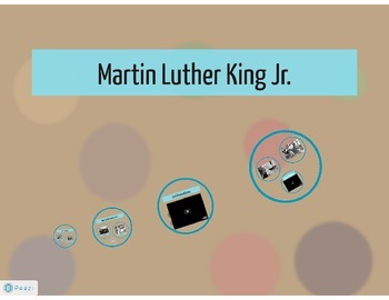 Preview of Prezi of Martin Luther King Jr.'s Life