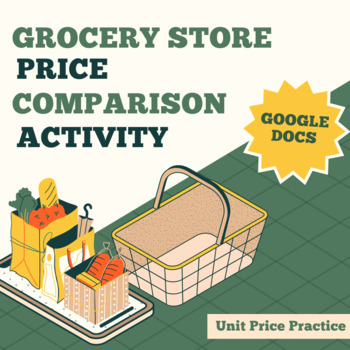 Preview of Price Comparison (big box store, grocery store, bargain grocery store)