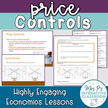 Preview of Price Controls Lesson & Minimum Wage Debate (Distance Learning!)