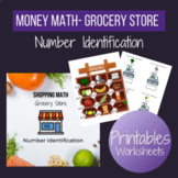 Price Identification Money Math Worksheets Grocery Store Theme