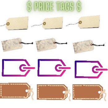 Preview of Price Tags Printable Worksheets