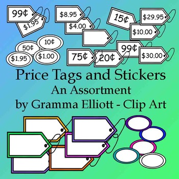 Preview of Price Tags and Stickers Clip Art