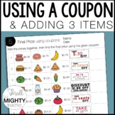 Price with Coupon Worksheets
