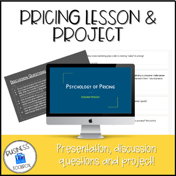 Preview of Pricing Lesson & Project