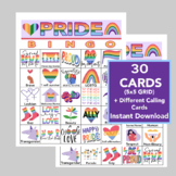 Pride BINGO, Pride Month, LGBTQ Party Game, Digital Downlo