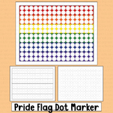 Pride Month Activities LGBT Rainbow Flag Dot Marker Writin