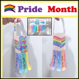 Pride Month Craft Windsock Activities LGBTQ/ Coloring  Pri