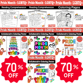 Pride Month LGBTQ+ Activity Bundle: Coloring Pages, Readin