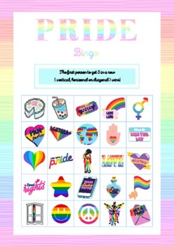 35X Pride Month LGBTQ+ Game Quiz Cards. Digital Download PDF. Party Parade  Game. Double Sided.