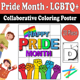 Pride Month LGBTQ+ Collaborative Coloring Poster | Final S