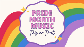 Preview of Pride Month Music - This or That