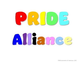 Preview of Pride Month Presentation for Elementary/Middle Aged GSAs and Pride Alliances