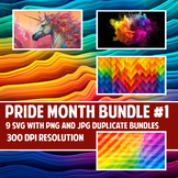 Pride Month SVG, PNG and JPG Bundle #1