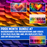 Pride Month SVG, PNG and JPG Bundle #7