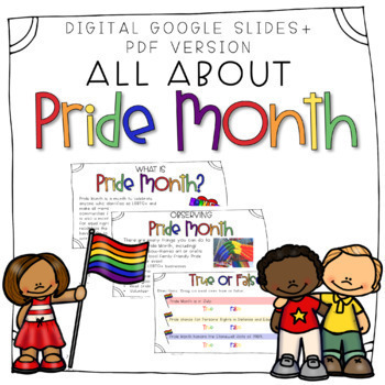 Preview of Pride Month eBook & Activities | Google Slides + PDF