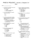 Pride & Prejudice Quizzes & Final Exam - Volumes 1-3 with 