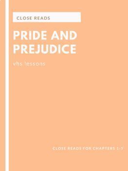 Preview of Pride and Prejudice: Chapters 1-5 Close Read [Distance Learning]