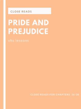 Preview of Pride and Prejudice: Chapters 26-30 Close Read [Distance Learning]