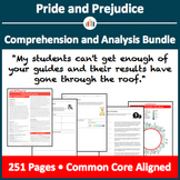 Pride and Prejudice – Comprehension and Analysis Bundle