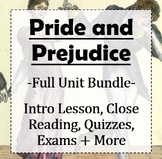Pride and Prejudice: Full Unit Bundle (activities, quizzes