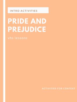 Preview of Pride and Prejudice: Introductory Activities [Distance Learning]