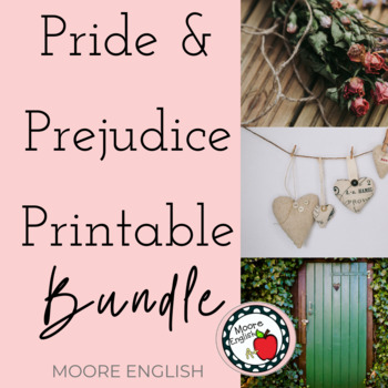 Preview of Pride and Prejudice Printable Bundle (85 questions, 70 pages, 8 resources)