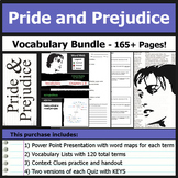 Pride and Prejudice - Vocabulary Lists, PowerPoints, Quizz