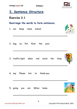 Exercises On Sentence Structures In English – Exercise