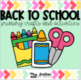 Primary Back to School Crafts and Activities Bundle