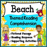 1st Grade Beach Reading Comprehension Passages & Questions