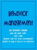 Primary Behavior Plan