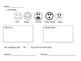 Primary Behavior Reflection Sheet