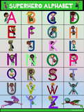 Classroom Fun Poster: Superhero Alphabet