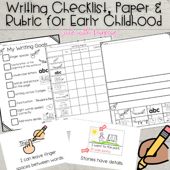 Preview of Primary Classroom Writing Checklist | Writing Checklist, Rubric, Paper Templates