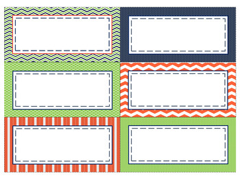 Primary Colors Classroom Decor Set Name Tags Plates Labels ABC Cards ...