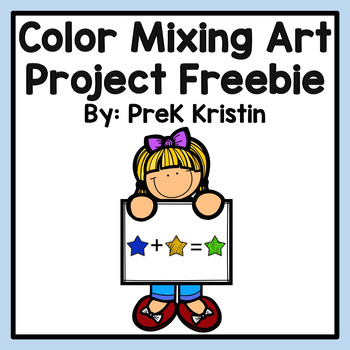 Color Mixing Mat, Primary Colors Activity for Preschool