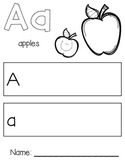 Aa for Apple - Letter Practice Worksheet