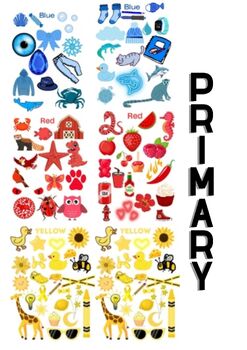 Preview of Primary Colors Visual Idea Sheets