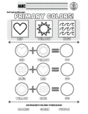 Primary Colors Worksheet