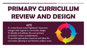 Preview of Primary Curriculum Review and Design - CPD/ Information Session
