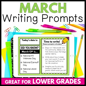 Primary Daily Writing Prompts for March - Creative Writing by The ...