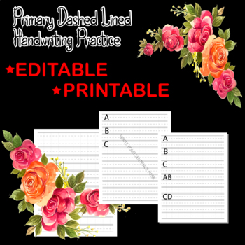 Preview of Primary Dashed Lined : Handwriting Practice -PRINTABLE-