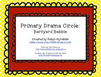 Preview of Primary Drama Circle: Barnyard Babble